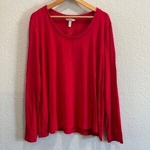 Soma Red Lounge Long Sleeve T Shirt Size XXL